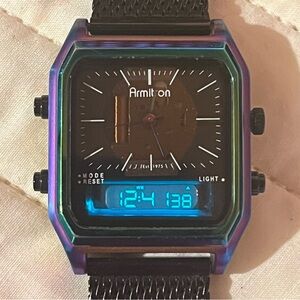 Armitron Black and Blue Digital Watch